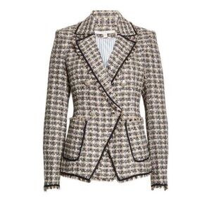 NEW Veronica Beard Theron Houndstooth Blazer Jacket